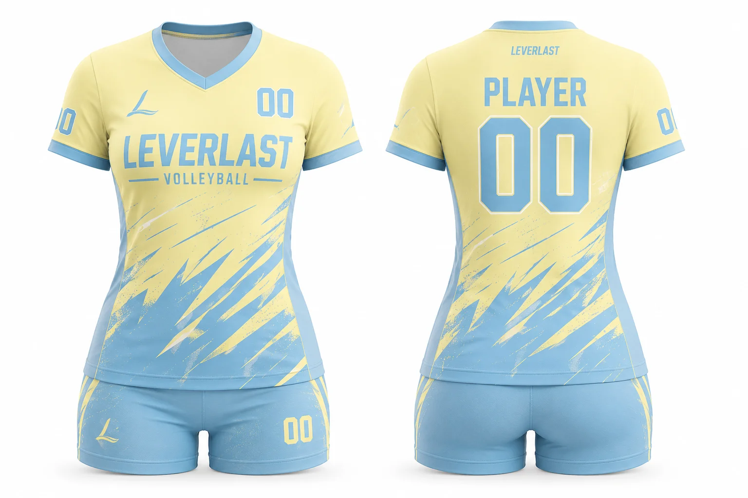 Sunshine Sky Custom Women's & Girls Volleyball Jerseys & Uniforms